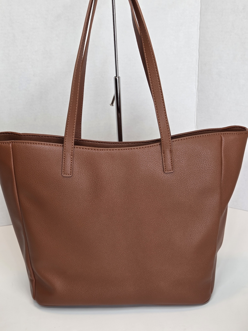 LC Lauren Conrad Cognac Brown Pebbled Tote - Picture 3 of 14